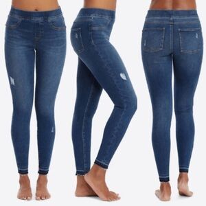 SPANX DISTRESSED SKINNY JEANS SIZE PETITE SMALL